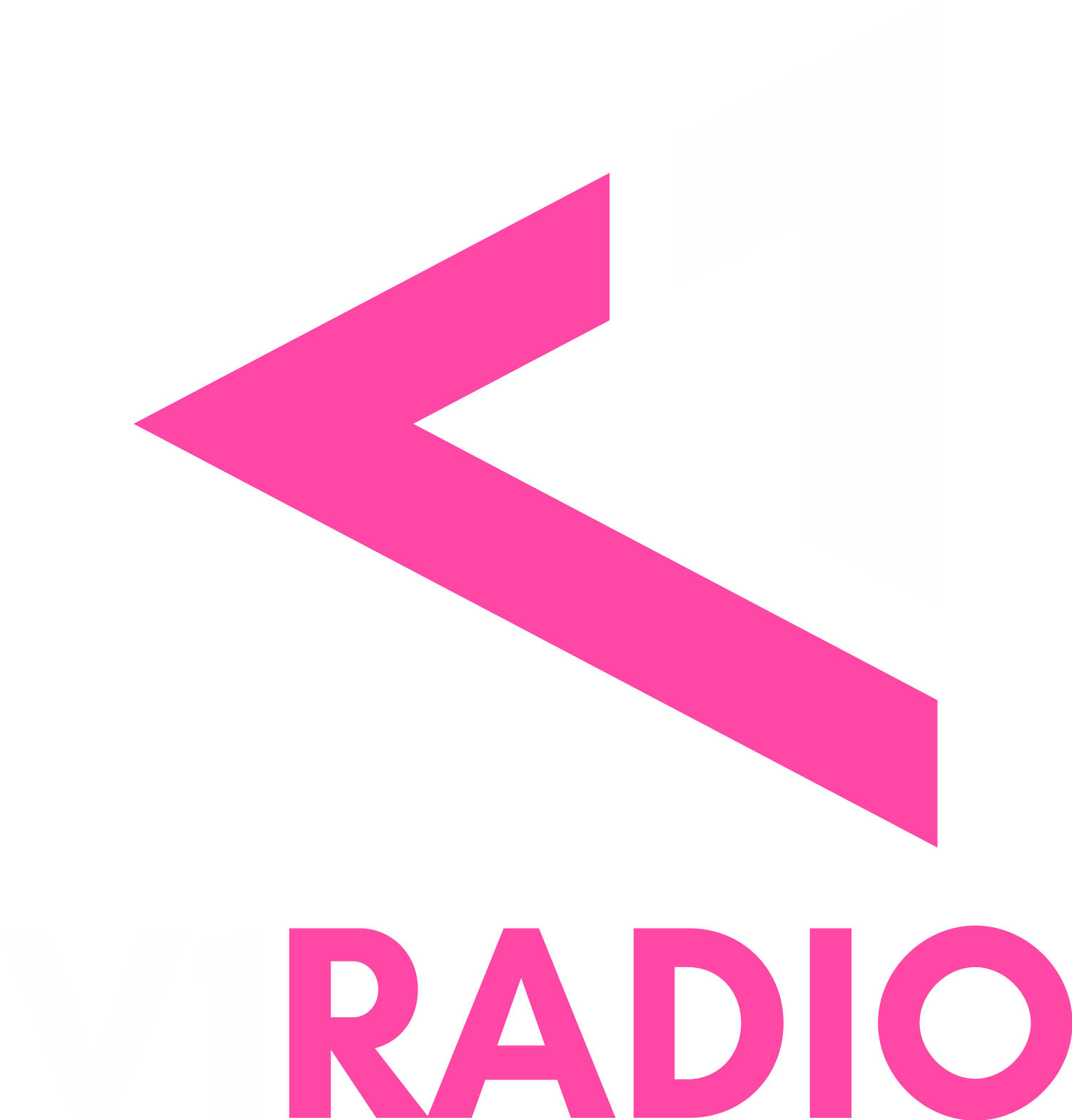 V1 RADIO colour logo on a dark background